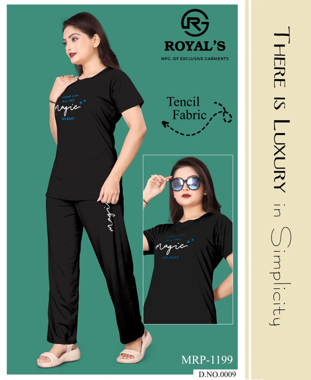 Royals Tencil Lycrat Night Suit Wholesale Online